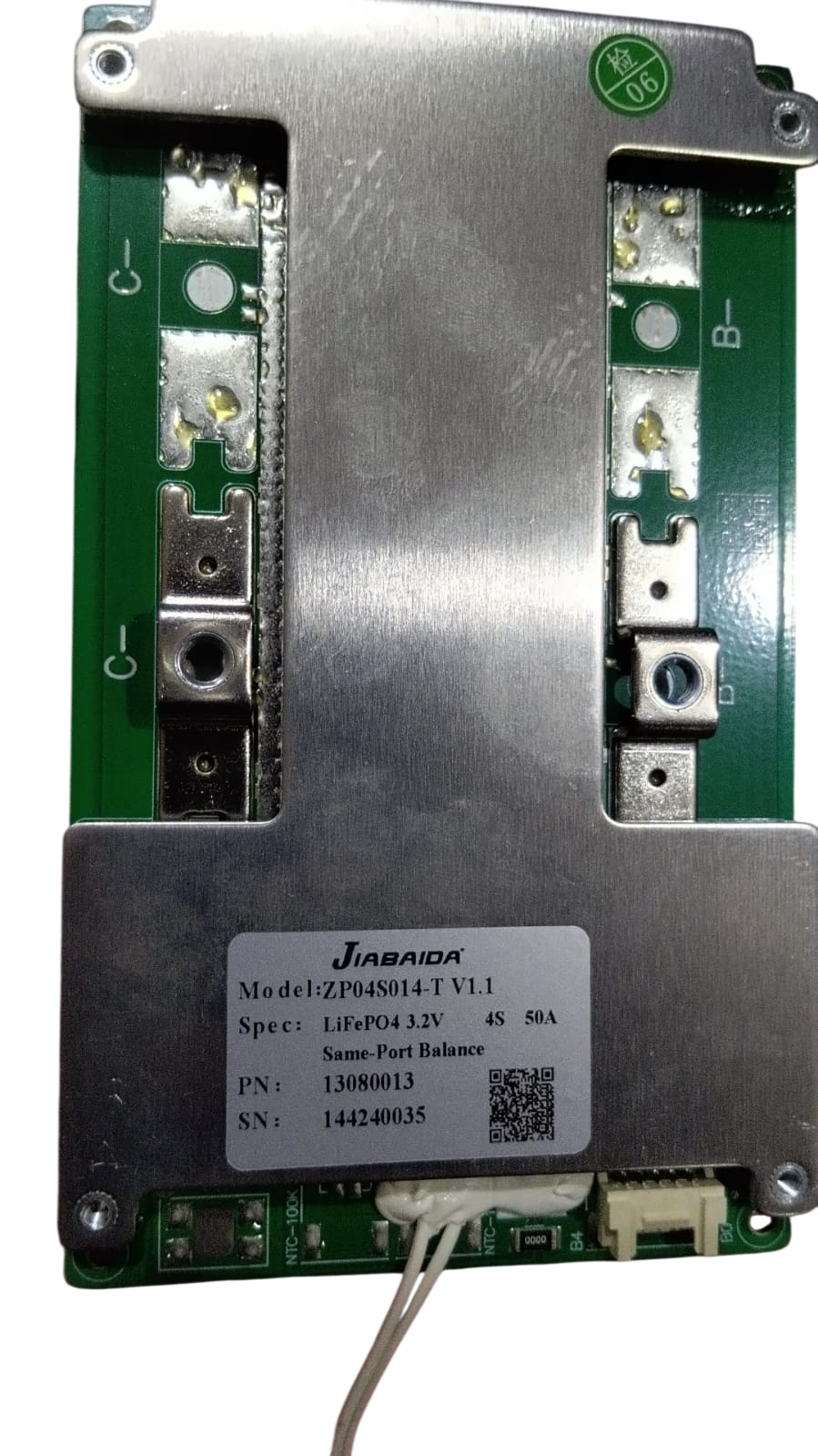 Jiabaida 4S 50A LiFePO4 BMS Board