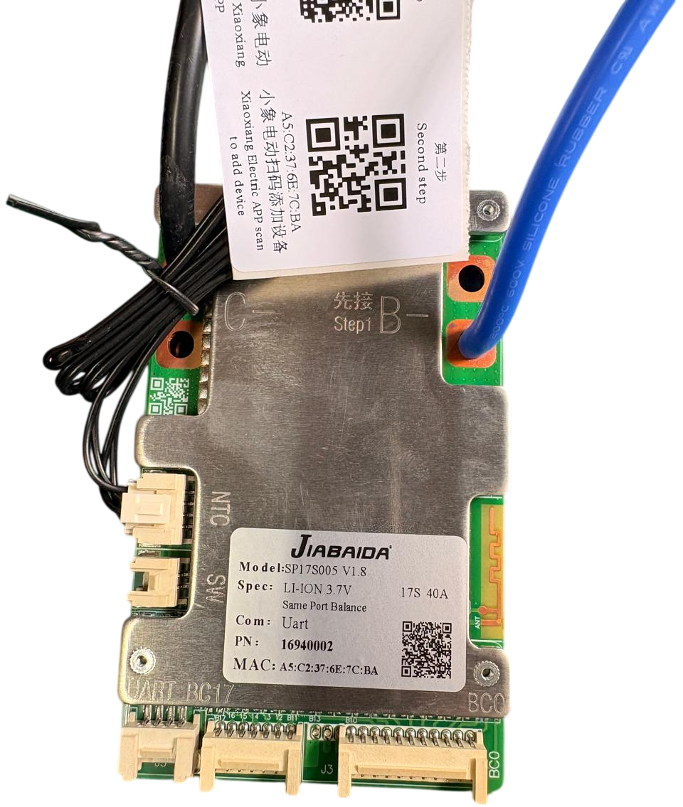 Jiabaida 17S 40A Smart Li-ion BMS Board