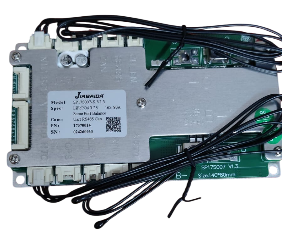Jiabaida 16S 80A Smart LiFePO4 BMS Board